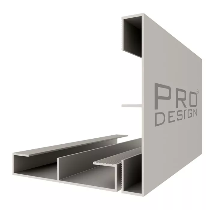 Вставка плинтус 1965 для плинтуса Pro Design 2,7 м.п. (12х70 мм) Анодированный